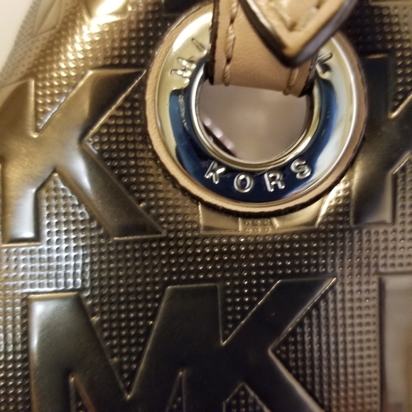 Michael Kors, Jet Set, Mirror Metallic, Brown/ Coc - Picture 7 of 16